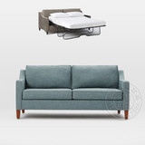 美式沙发床1.8/1.5可折叠北欧 宜家 布艺小户型沙发床地中海两用