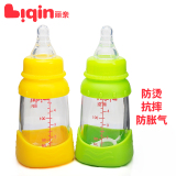 丽亲新生儿玻璃奶瓶标准口径奶瓶婴儿专用防摔防呛150ml包邮