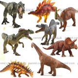 侏罗纪世界大号恐龙玩具实心塑胶恐龙模型霸王龙三角龙暴龙特大号