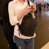 韩国2015夏季新款韩版简约女包时尚斜挎包潮流黑色个性水洗皮胸包