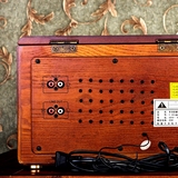 机唐典多功能复古收音机老人台式FM仿古木质老式半导体插卡收音