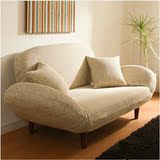外贸原单小户型单人布艺沙发 日韩式简约宜家风格休闲组装沙发椅
