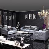 后现代时尚简约欧式真皮沙发123组合高档客厅皮艺沙发正品