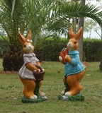 户外园林景观雕塑公园装饰品摆设幼儿园启蒙教育庭院装饰品大兔子