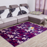 特价珊瑚绒地毯短毛地毯卧室客厅床边防滑地垫满铺图案地毯可定制