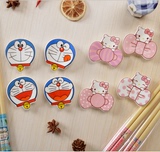 满9.9包邮kitty猫筷架筷枕日式陶瓷筷子架餐具可爱筷托陶瓷筷子托