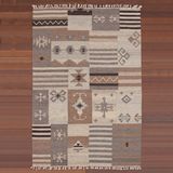印度进口北欧宜家现代地垫无印良品新西兰手工羊毛编织kilim地毯