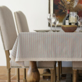 法式风格条纹布艺桌布台布/餐桌布/盖布/茶几布/桌垫书桌布可定做