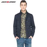 杰克琼斯JackJones春装新品纯棉商务休闲男士中长风衣夹克E|21512