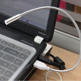 满12元包邮 笔记本USB灯金属直插式可任意角度弯曲USB台灯LED灯