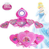 迪士尼公主心形彩妆玩具盒口红 眼影 指甲油套装儿童化妆品