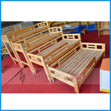 实木幼儿园专用床幼儿园实木床儿童木板床儿童午睡床四层推拉床