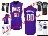 NBA新赛季新款国王队DIY篮球服自定义定做刺绣球衣个性定制印号