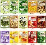 韩国food a holic 3d补水美白保湿芦荟蜗牛绿茶红参面膜贴