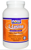 【现货】美国NOW FOODS L-赖氨酸粉 L-Lysine 454g 猫安粉