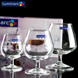 Luminarc正品乐美雅无铅玻璃细品干邑洋酒杯矮脚白兰地杯烈酒杯