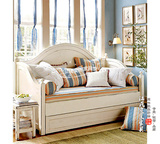 地中海沙发床可折叠两用沙发高低上下双层床多功能沙发床实木客厅