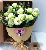 生日鲜花礼盒花盒花束全国杭州鲜花速递尤加利叶绿桔梗顺丰包邮