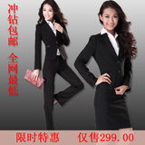 [转卖]G2000秋冬新款加厚韩版修身黑色羊毛尼女小西装职业