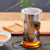 饮致玻璃茶具红茶泡茶器功夫茶壶双耳杯茶杯不锈钢过滤茶杯冲茶器
