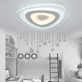 灯儿童房间灯书房灯现代简约超薄led卧室吸顶灯创意个性异形客厅