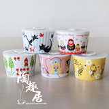 日本卡通陶瓷加藤真治Shinzi Katoh小号水果保鲜碗微波保鲜盒