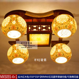 新中式陶瓷仿古灯具现代简约吸顶灯方形艺术客厅餐厅卧室灯实木灯