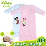 迪士尼婴儿睡袋0-3-6-12个月春秋薄款宝宝睡袋夏天纯棉儿童防踢被