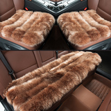 奥迪A3A4LA6LQ3Q5Q7汽车冬季坐垫女纯羊毛绒三件套无靠背单片座垫