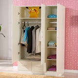 简易实木质板式衣柜两 三 四门大衣柜现代衣橱儿童小衣柜组合衣柜