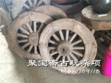 古朴怀旧老物件 老车轱辘 马车轮子 木头车轮 创意马车轱辘装饰品