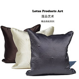 美式现代中式新古典沙发抱枕 外贸出口绸缎加厚靠垫  抱枕靠垫套