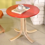 弯曲木咖啡桌 唯美小圆桌 桦木圆茶几 角柜 边桌 咖啡桌 小圆几