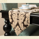 新古典欧式中式简约宜家样板间餐桌雪尼尔桌旗西餐餐垫茶几桌布