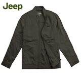 Jeep专柜正品男装春秋单夹克外套JS11WJ014 棉休闲欧码宽松大码