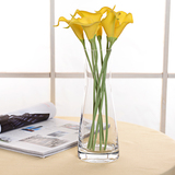 简约透明玻璃水晶富贵竹大号客厅插花器现代台面饰品花瓶餐桌摆件