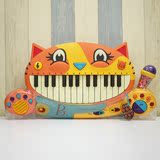 美国B.Toys大嘴猫 儿童钢琴玩具琴宝宝婴幼儿 带麦克风 早教音乐