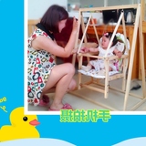 儿童室内吊椅家用儿童婴儿用荡秋千宝宝秋千架 纯实木其他2岁