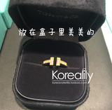 韩国正品代购 Tiffany蒂芙尼T系列Wire Bracele18K金线圈线性戒指