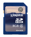 电脑配件批发 金土炖 8G SD卡 SDHC class4高速相机内存储卡