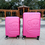 男女拉杆旅行箱万向轮大嘴猴卡通儿童学生行李箱20密码箱皮箱24寸