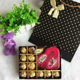 正品进口费列罗T3巧克力11颗+德芙心语53克礼盒装 生日情人节礼物