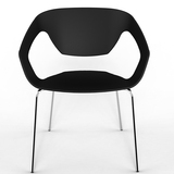 简约现代PP塑料椅欧式塑胶办公椅创意户外休闲椅酒店西餐厅餐椅