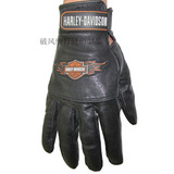 Harley-Davidson 哈雷 火焰 盾牌 摩托车手套 真皮手套 赛车手套