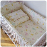 包邮 婴儿床品套件全棉 婴儿床上用品十件套  含床围床垫婴儿被枕