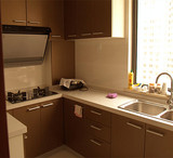 南京定制 宜家 开放式厨房整体橱柜 汽车金属烤漆 地柜 吊柜 台面