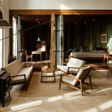 全实木橡木黑胡桃木沙发北欧简约现代可拆洗布艺实木日式沙发椅子