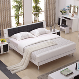 特价家具木床软包床宜家板式床现代简约1.8米双人床1.5储物高箱床