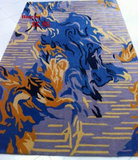 红鹤地毯 文艺范 艺术范地毯 可以定制 蓝色地毯 大厅地毯