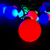 春节led彩灯串串灯新年五彩色装饰挂灯过年室内房间用品圆球线灯